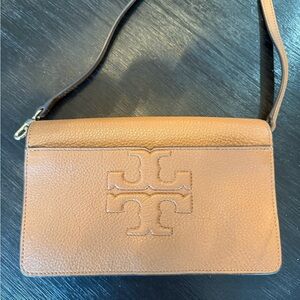Tory Burch Brown Leather Crossbody Bag